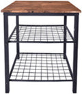 Wrought Iron Bedside Table with 3 Tier Open Storage Shelf Sofa Side Table, Portable Metal e Phone Table Easy to Install Suitable for Office Living Room Bedroom (Black)
