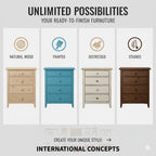 International Concepts Unfinished Vanity Bench, Unfinished