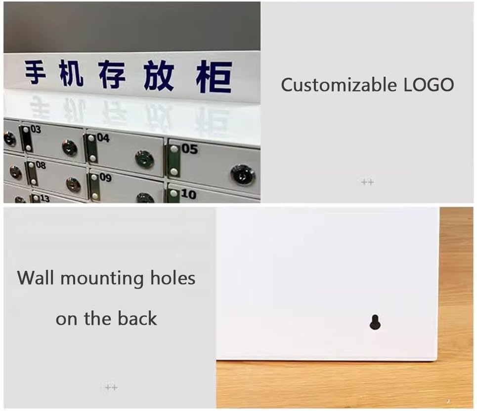 Acrylic Phone Storage Cabinet with 50 Lockable Slots Secure Mobile Device nizer for Offices Schools and Events - Perfect for Enhanced Safety and nization