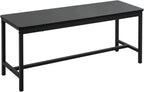 Naomi Home Space Saving 3 Piece Dining Table Set for Apartments & Small Spaces, Benches Tuck Under, Durable MDF & Steel Frame, Waterproof & Heat Resistant Kitchen Nook Set