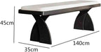 Modern Retro Wooden Long Bench at The Foot of The Bed in The Bedroom Dressing Room or Home for Changing Shoes Entryway(Medium)