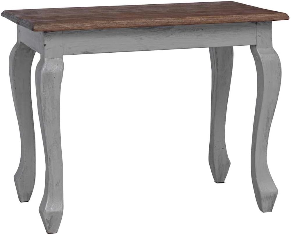 Nesting Table Set 3 Pieces Solid Mahogany Wood | Antique Style, Handmade Vintage, 3 Different Sizes, Durable Side Tables for Living Room