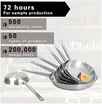 Shawnee 12-Inch Tri-Ply Stainless Steel Frying Pan – Induction & Oven Safe to 500°F – Professional Chef Skillet with Stay-Cool Handle