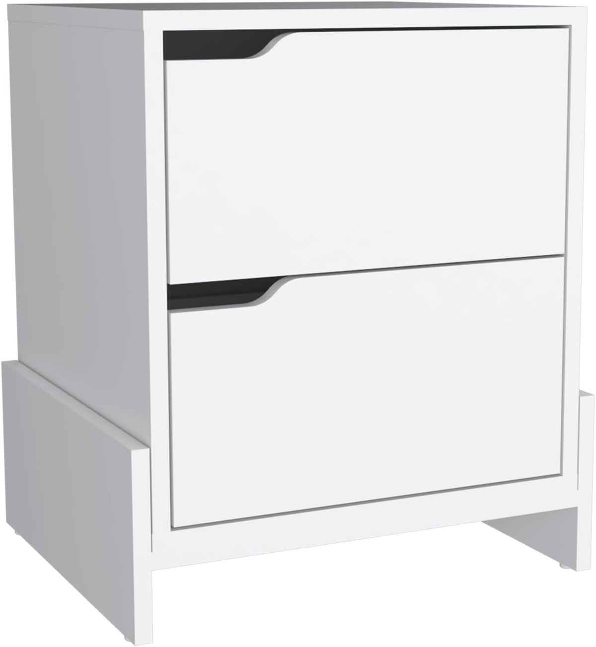 Nightstand with 2-Drawers, End Table with Sturdy Base ﻿,for Small Spaces