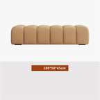 Modern Fabric Bed end Bench Long Bedroom Tatami Mat Dressing Room Sofa Wooden Shoe Changing Stool Entryway(XXL)