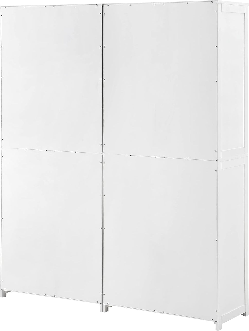 Crosley Furniture Savannah 2-Piece Pantry Storage Cabinet Set with Shelves, Kitchen, Dining, or Laundry Room, White