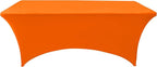 2-Pack 4ft Spandex Table Covers for Rectangular Folding Tables - Wrinkle Resistant Stretch Tight Table Cloths - Ultimate Fitted Table Protector for Parties, Banquet, and Wedding