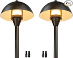 Arrownine Low Voltage Pathway Lights,Replaceable Path Lights G4 LED Outdoor Landscape Lighting Driveway Walkway Garden Yard Light Oil Rubbed Bronze Warm White Pack of 2