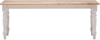 Boraam Windsor Farmhouse Dining Bench - Cream/Natural