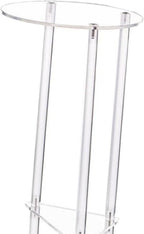 Clear Acrylic Side Table, NightStand, Modern Small Drink Side Table Furniture for Home Bedroom Bedside Living Room Hallway