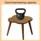 BARENNSU Round End Table Small Side Tables Sofa Table for Small Spaces, Living Room, Bedroom, Stable Frame, Easy Assembly, Rustic Brown