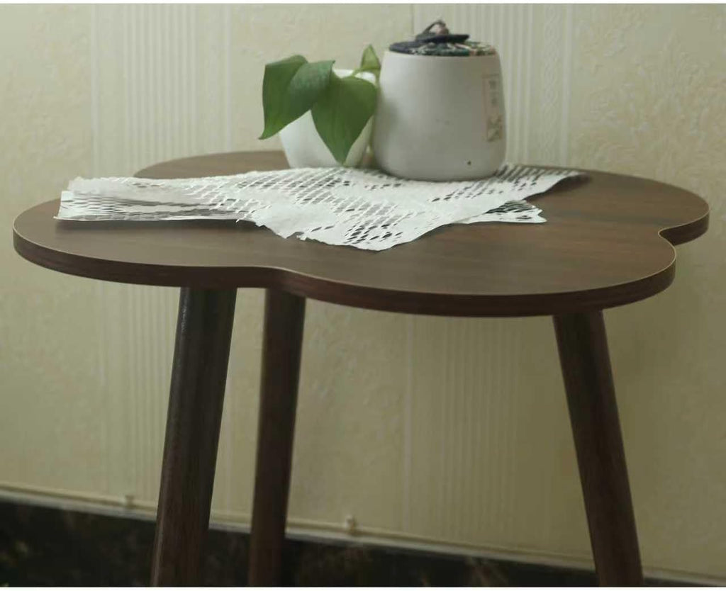 BARENNSU Round End Table Small Side Tables Sofa Table for Small Spaces, Living Room, Bedroom, Stable Frame, Easy Assembly, Rustic Brown