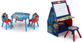 Delta Children Kids Table and Chair Set with Storage (2 Chairs Included) - Ideal for Arts & Crafts & Kids Easel and Play Station – Ideal for Arts & Crafts