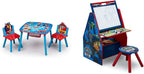 Delta Children Kids Table and Chair Set with Storage (2 Chairs Included) - Ideal for Arts & Crafts & Kids Easel and Play Station – Ideal for Arts & Crafts
