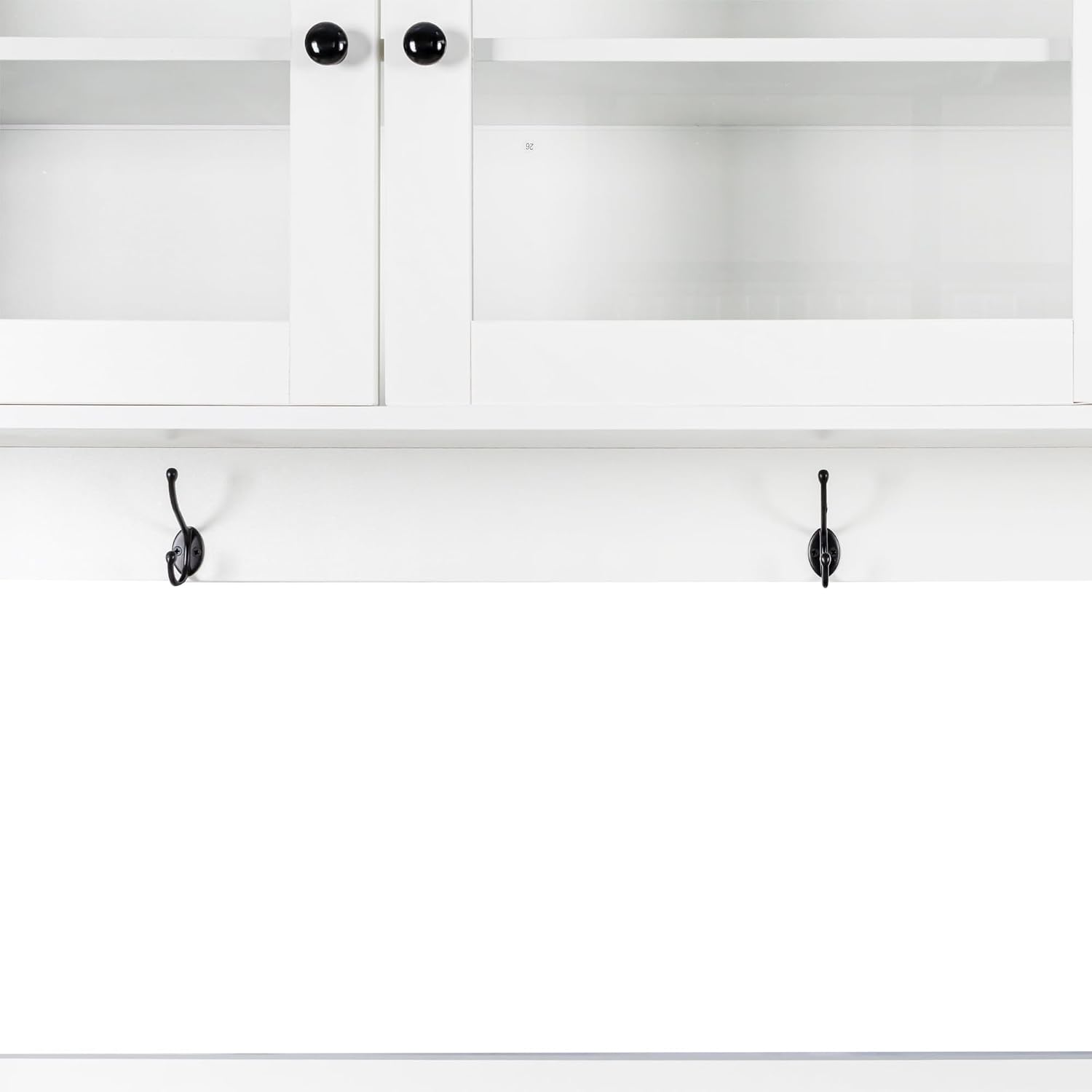 63'' Farmhouse Kitchen Pantry Cabinet, Tall Kitchen Storage Cabinet Home Storage with Microwave Stand, Freestanding Kitchen Hutch Cabinet with Storage 4 Doors, 4 Drawers - muebles para cocina (White)