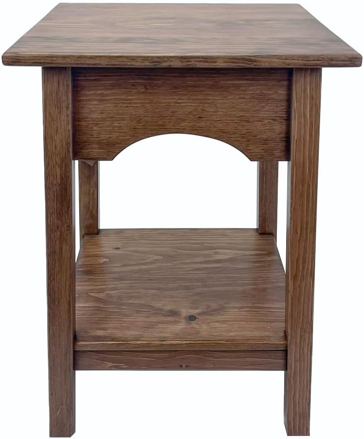 Peaceful Classics 2-Tier Side Table - Living Room Tables, Living Room Furniture, End Table and Night Stands for Bedside, Bedroom Side Table, Small End Tables with Shelf for Storage, (Special Walnut)