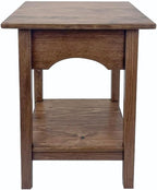 Peaceful Classics 2-Tier Side Table - Living Room Tables, Living Room Furniture, End Table and Night Stands for Bedside, Bedroom Side Table, Small End Tables with Shelf for Storage, (Special Walnut)