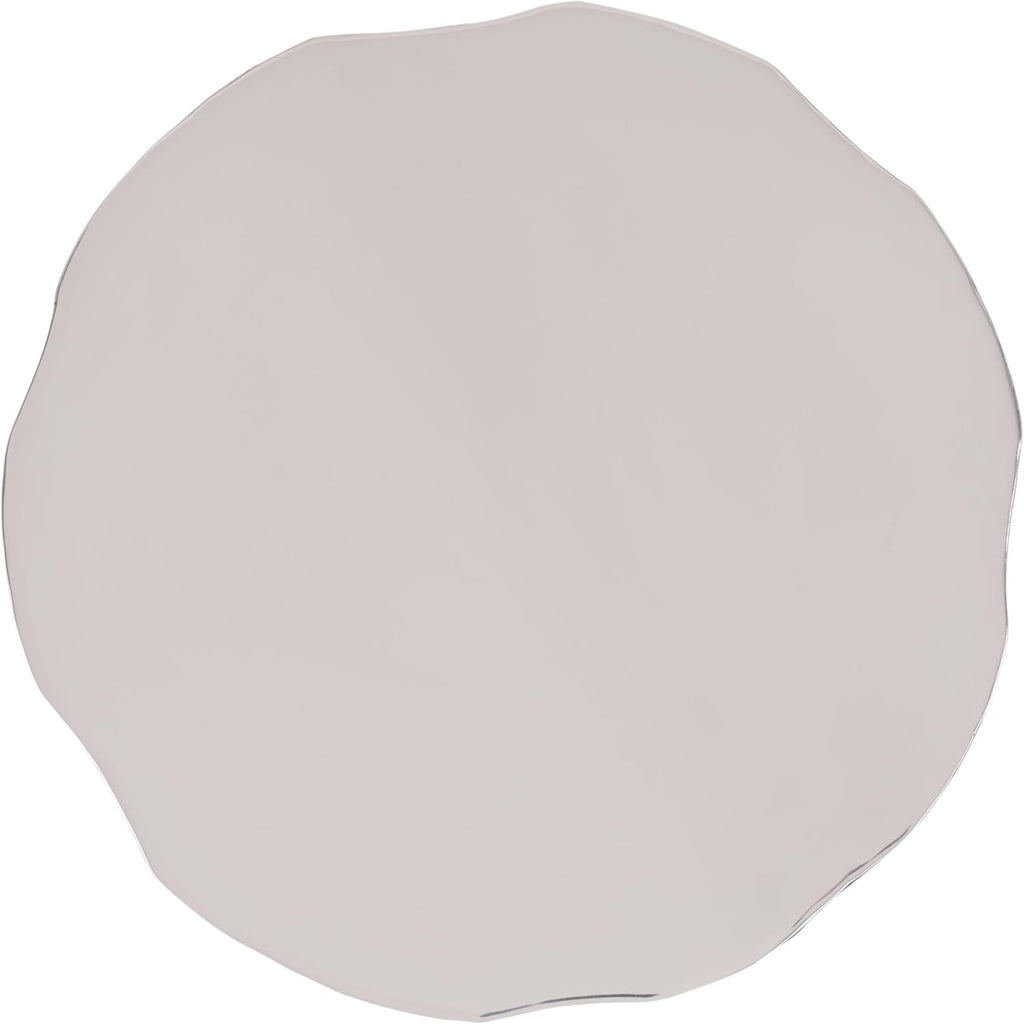 SAFAVIEH Couture Collection - Janalee Chrome Hammered Steel Accent Table, Round Side Table, Sculptural Modern Design, Fully Assembled (SFV7912A)
