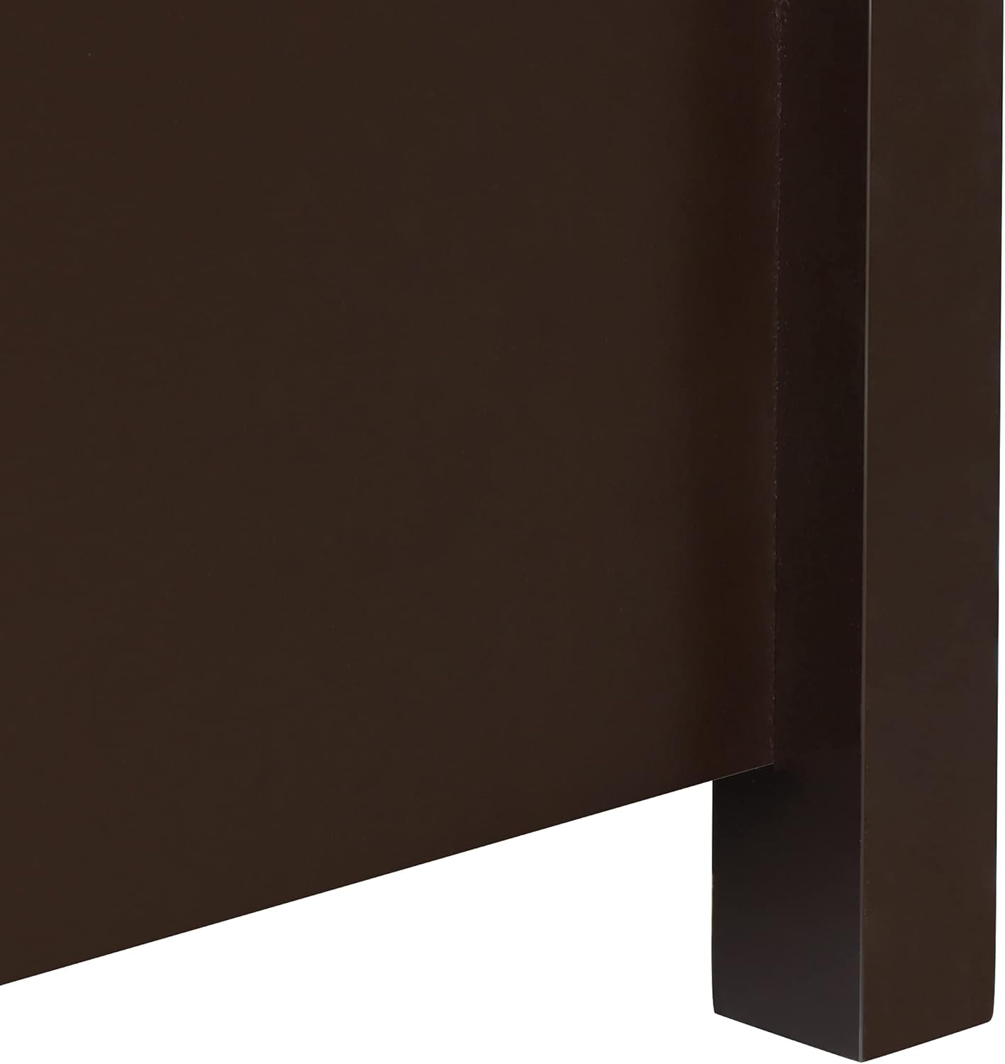 Nouva End Table - Side Table Narrow Nightstand with 2 Drawers and Open Shelf, Bedside Accent Table for Small Space Living Room Bedroom,Espresso
