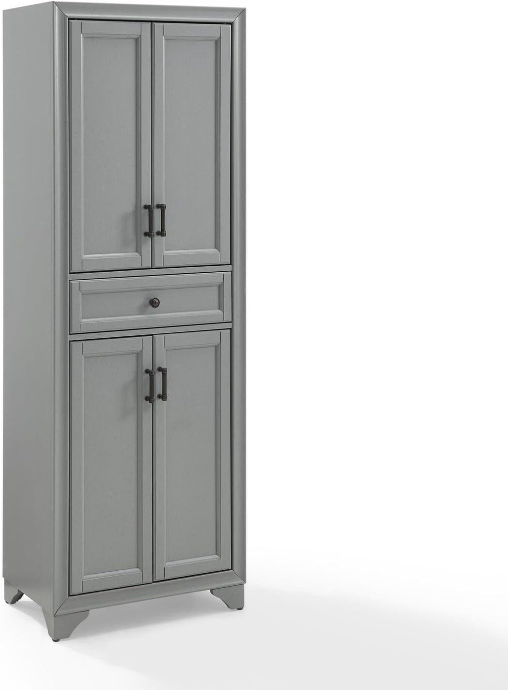 Maykoosh Kitchen Pantry Cabinet - Large Storage, Adjustable Shelves, Distressed Gray Finish