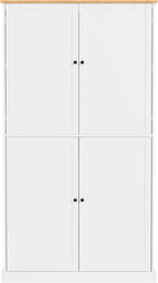 71.3 Inch Tall Freestanding Kitchen Pantry Cabinet, Large Food Storage Cupboard with 2 Drawers, 2 Adjustable Shelves and 8 Door Shelves, Utility Storage Cabinet for Kitchen & Dining Room,White