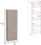 8-Shelf 2-Door Kitchen Island and Pantry Cabinet Set | Includes 8 shelves and 2 doors for expanded storage capacity