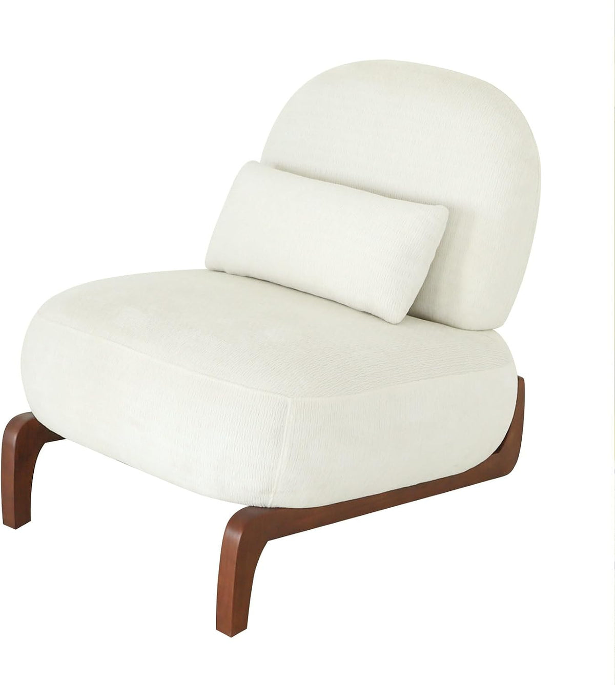 Modern Accent Chair Set of 2, Upholstery Glider Chair with Solid Wood Frame