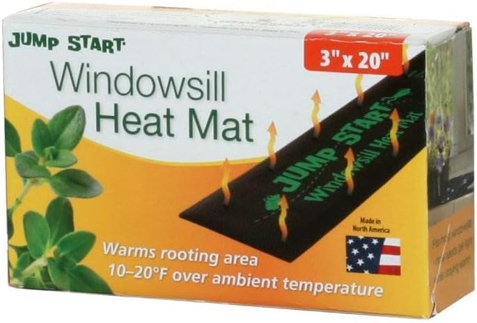 JUMP START Heat Mat, 3" x 20" Inches MT10004 Waterproof Durable, 7.3 Watt UL Certified Seedling, 3"x20", 7.3W