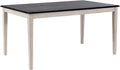 Boraam Shaker Rectangular Wood Dining Table - European Black Ash/Antique White