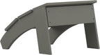 Flash Furniture Sawyer Indoor/Outdoor Commercial Grade Adirondack Ottoman - Gray All-Weather Adirondack Style Footrest