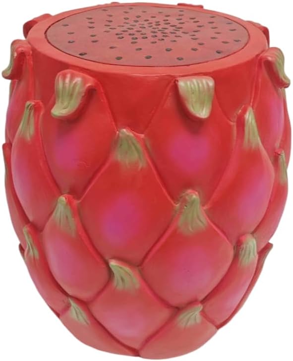 Fruit-Inspired Stool,End Table:Multi-Functional Furniture–as Seating,Stylish Side Table,Home Decor Plant Stand (Red Dragon, Inches, 13.78, Inches, 11.80, Inches, 11.80)