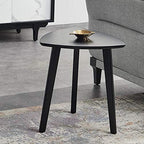 Telephone Table, Modern Triangular Sofa Side Table,Living Room Telephone Table,Ash Side/Accent Table -3 Legs (Color:Black,Size:17.5119.68in)