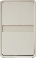 Modern Bedside Table, Minimalist Nightstand Small Narrow Side Table with 2 Drawers for Bedroom Living Room Small Space White