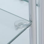 不二貿易(Fujiboeki) Fuji Boeki 72802 Collection Case, Figure Case, 3 Tiers, Width 23.8 x Depth 14.4 x Height 33.5 inches (60.5 x 36.5 x 85 cm), White, Wide Type, Rear Mirror