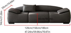 Modern Upholstered Bench for Living Room or End of Bed Use，Upholstered Long with Cushion Arms, Footstool for for Entryway, Bedroom, Front Door Entryway(Gris,180 * 50 * 54cm)