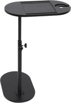 TOPINCN Small C-Shaped Side Table, Black, 40 x 22 x 32.2 Inches, Modern End Table for Living Room, Bedroom