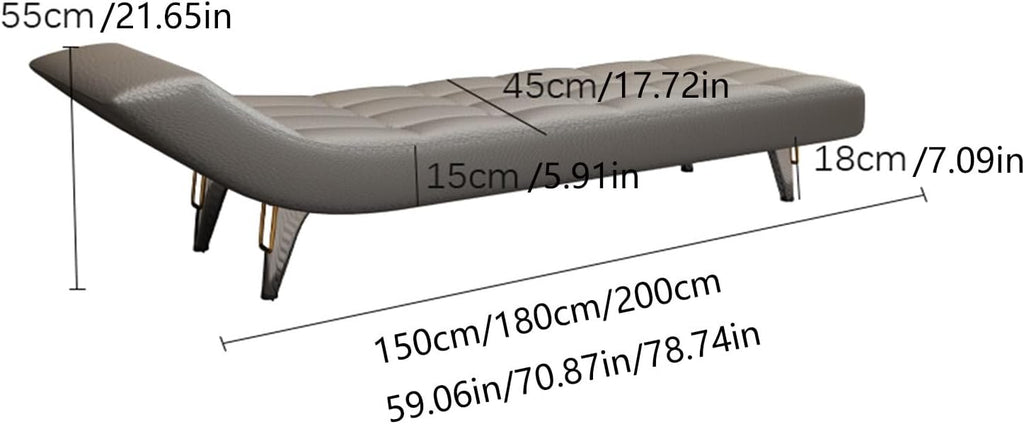 Modern End of Bed Bench, Upholstered Pu Leather Ottoman,Modern Tufted Long,Faux Fur Entryway with Metal Legs Entryway(Gris,1.8m)