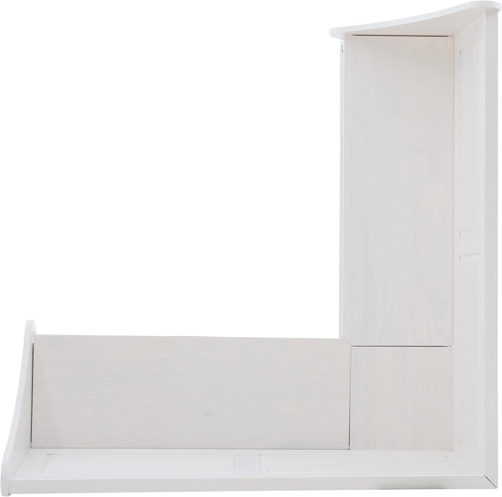 Linon Harris White Corner Breakfast Nook - Nook Only, Table is NOT included! 20.88D x 61.88W x 36.63H in