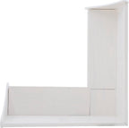 Linon Harris White Corner Breakfast Nook - Nook Only, Table is NOT included! 20.88D x 61.88W x 36.63H in