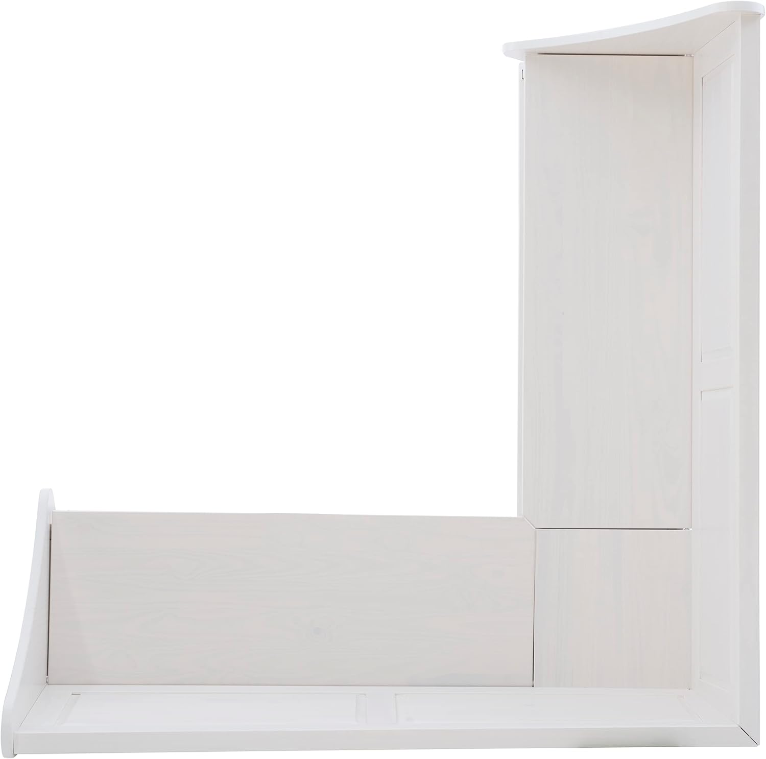 Linon Harris White Corner Breakfast Nook - Nook Only, Table is NOT included! 20.88D x 61.88W x 36.63H in