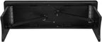 Flash Furniture Hercules Commercial Farmhouse Folding Bench, Antique Solid Pine Entryway Bench, Foldable Locking Legs, 40" x 12", Black Wash