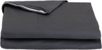 FULI 100% Cotton Zippered Futon Cover, Shikibuton, Queen, Dark Gray | Japanese Futon Mattress Cover, Made in Japan, full zipper closure, breathable and absorbent, machine washable