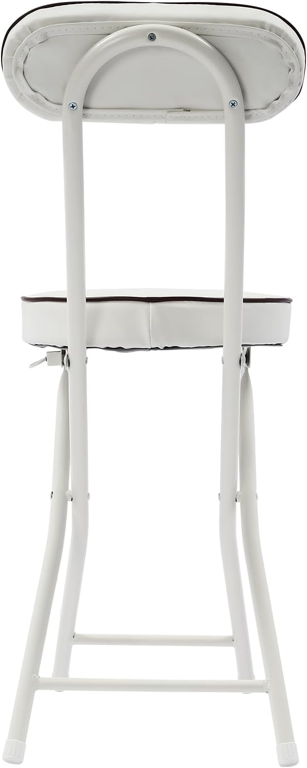 4 Pcs Folding Stool with Backrest Portable Cushioned Padded Folding Stool Foldable Bar Chair for Cafe Restaurant Bar Outdoor Camping Kitchen