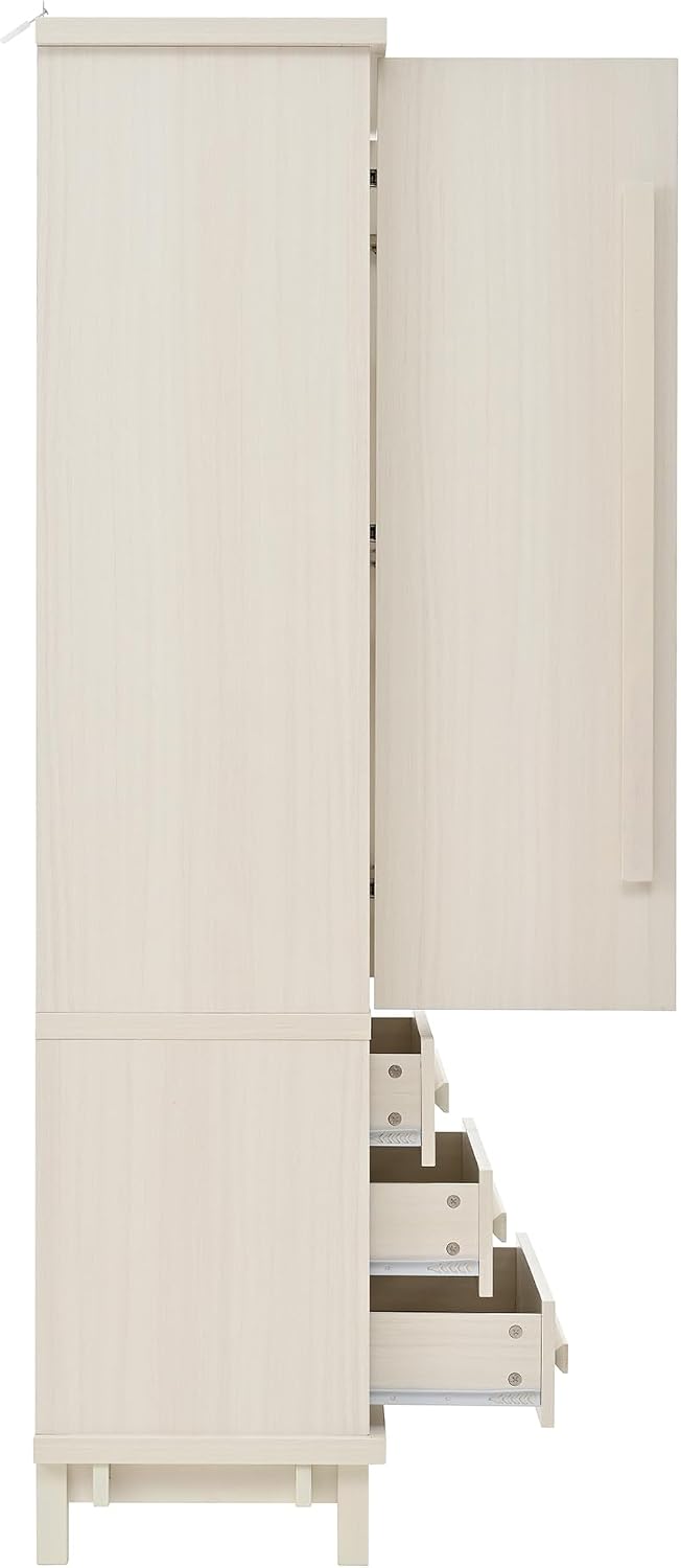 Christopher Knight Home Chenny 70''H Wooden Kitchen Pantry Cabinet, Storage Cabinet with Adjustable Shelves, 6 Door Internal Storage Compartments & 3 Drawers, Freestanding Cupboard Cabinet, White