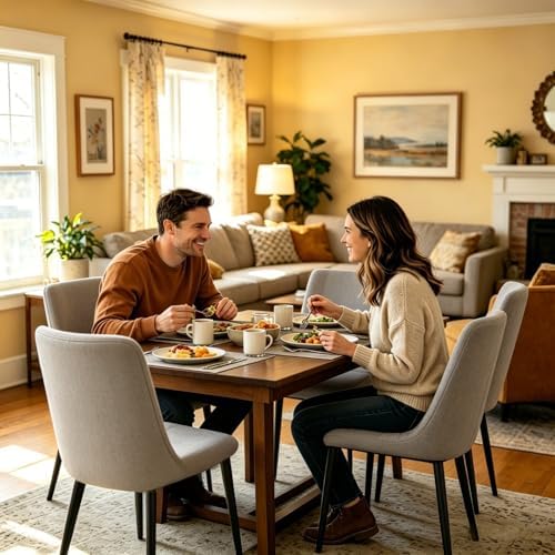 Velvet Dining Chairs Set of 4, Mid Century Upholstered Gray Dining Room Chairs Tufted Upholstered Kitchen Chairs Set of 4 for Dining Room, Bedroom, Living Room, Gray