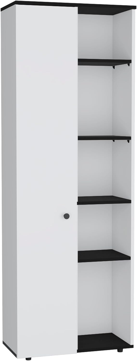 Kitchen Pantry Storage Cabinet with and Five Interior and Exterior Shelves,Storage Cabinet