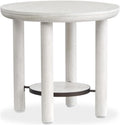 Magnussen Home Sunset Cove Moonlight Pearl Round End Table
