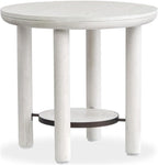 Magnussen Home Sunset Cove Moonlight Pearl Round End Table