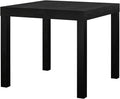 Oak Finish End Table – Sturdy, Water-Resistant, Minimalist, Easy Assembly for Small Spaces, 20” W x 20” D x 17.5” H (Black Oak)