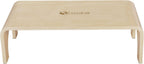 EARTHLITE Wooden Step Stool - Beautiful Finish, Large Surface, Strong & Stable Bed Step, Foot Stool, Massage Step-Up (4" or 7")